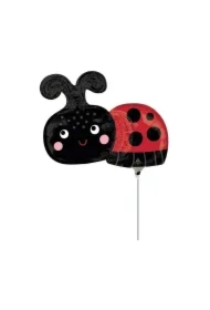 Balon foliowy Mini Shape happy ladybug