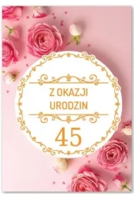 Kartka okolicznościowa Urodziny 45