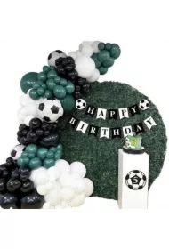 Zestaw balonów Happy Birthday piłkarski 78el