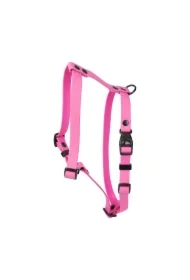 Szelki dla psa z wytrzymałej gumy, różowe, 16mm/30-60cm