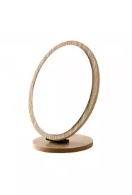 Drewniane lusterko kosmetyczne stojące