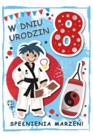 Karnet urodziny 8
