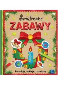 Świąteczne zabawy. Pomaluję, nakleję, rozwiążę