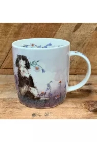 Kubek M49 Spaniel z kwiatami