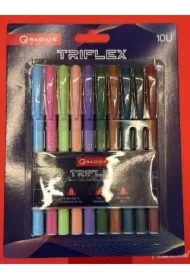Zestaw długopisów kulkowych Tri Flex 10 szt