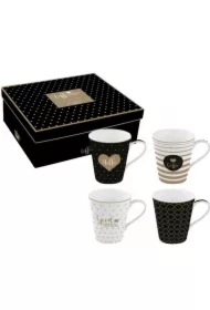 Kubki porcelanowe Caffee 300ml 4 szt