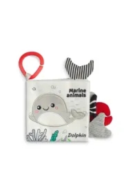 Black&White Książeczka materiałowa Delfin