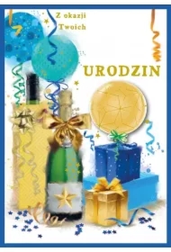 Karnet DK-1223 Urodziny (wymienne cyfry)