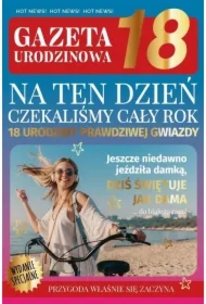 Karnet Urodziny gazeta Osiemnastka