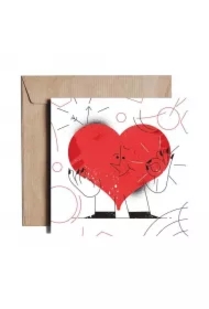 Karnet kwadratowy Heart Monster JST07