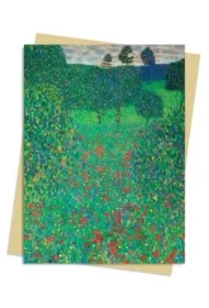 Karnet B6 Pole maków Gustav Klimt
