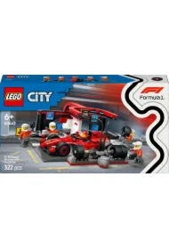 LEGO City F1® Pit stop i mechanicy z bolidem Ferrari 60443