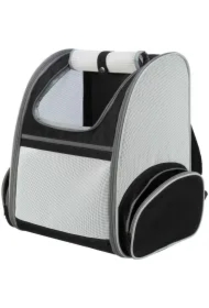 Chloe, plecak, dla psa, jasnoszary/czarny, 39 x 43 x 27 cm