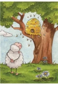 Pocztówka z kolorowanką Twoje słowa są słodkie