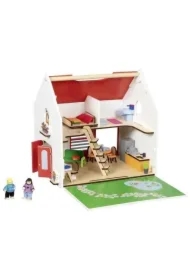 Przenośny domek dla lalek Eco House z akcesoriami