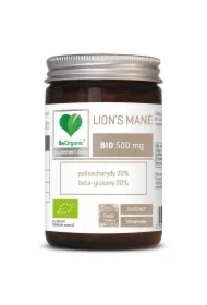 Grzyby soplówka jeżowata (lions mane) ekstrakt (500 mg) Suplement diety