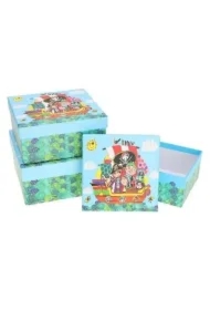 Pudełko prezentowe dziecięce 3 szt piraty