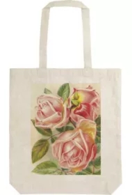 Torba bawełniana STBAG 62 Różowe róże Szoperka