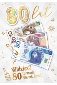 Karnet Urodziny 80