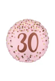 Balon foliowy Pretty pink 30th Birthday 46cm