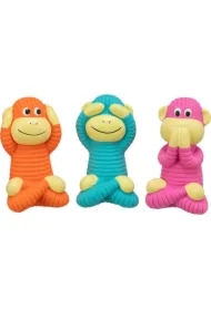 Małpka, zabawka, dla psa, latex , 12 cm, z dźwiękiem