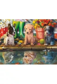 Malowanie po numerach - Szczenięta