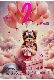 Karnet Urodziny 2 3K