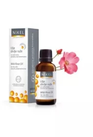 Olejek z kwiatów dzikiej róży i pelargonii wygładzający zmarszczki, naturalny