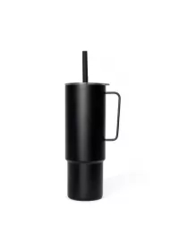 All Day Straw Cup Czarny Kubek termiczny ze słomką