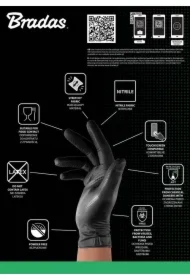 Rękawice nitrylowe diamond czarne l 8-9 /50szt.