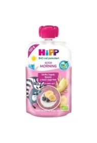 Good Morning Mus owocowy jabłka jagody banany z musli i jogurtem po 1. roku