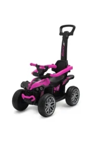 Jeździk z rączką Mega Prime EVA różowy