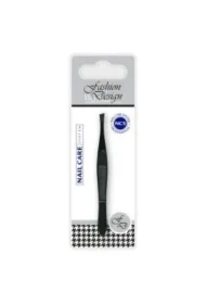 Pęseta czarna matowa skośna