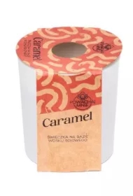 Świeczka sojowa Powąchaj mnie Caramel biała