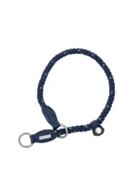 Obroża zaciskowa dla psa, Rope, Granatowa, Sznur Odblaskowy, 50cm/10mm