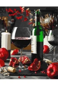 Malowanie po numerach - Granatowa rozkosz