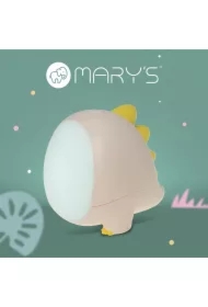 Lampka nocna LED dino różowy