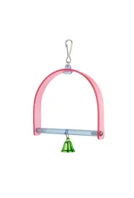 Huśtawka, dla ptaków, akrylowa, 27 x 14 cm, z metalowym dzwonkiem