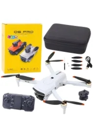 Dron D6 PRO kamera LED aplikacja jasnoszary