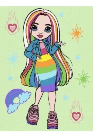 Malowanie po numerach - Rainbow High Amaya Raine