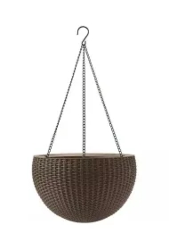 Keter doniczka okrągła wisząca brązowa