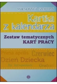 Kartka z kalendarza. Zestaw tematycznych kart pr.