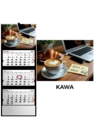 Kalendarz 2026 trójdzielny kawa