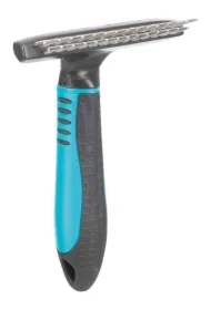 Zgrzebło metalowe z długim włosiem - dwa rzędy (1, 5 cm i 2 cm), 10 x 15 cm