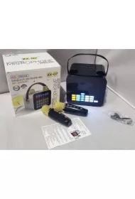 Głośnik kwadratowy ze światłem 2 mikrofony