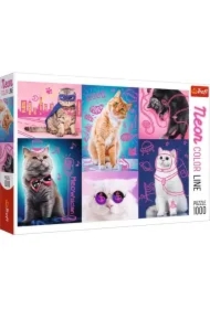 Puzzle 1000 el. Neon Color Line. Super koty