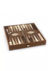 Classic Style 4-w-1 Zestaw Gier: Szachy, Backgammon, Ludo i Węże, rozmiar L