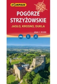 Mapa tur. - Pogórze Strzyżowskie. Jasło, Krosno...