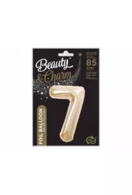 Balon foliowy B&C cyfra 7 szampańska