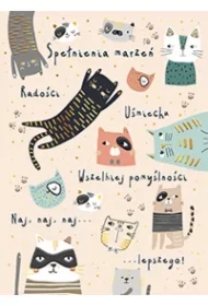 Karnet B6 Beżowe koty